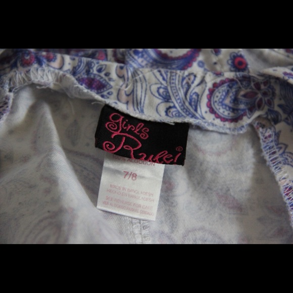 Girls overall/ size 7/8 parsley pattern - Picture 3 of 4